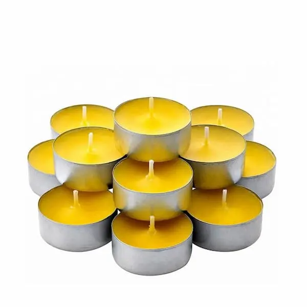 300pz Candele Profumate Citronella Anti Zanzare Tealight Lumini