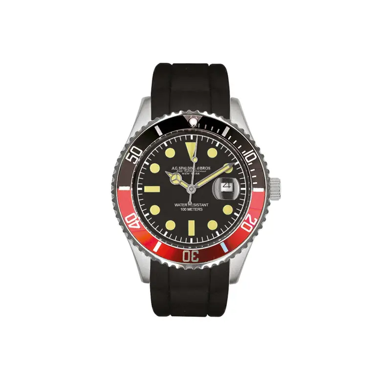 A. G. SPALDING & BROS. - Orologio "Miami" Quarzo Nero/Rosso