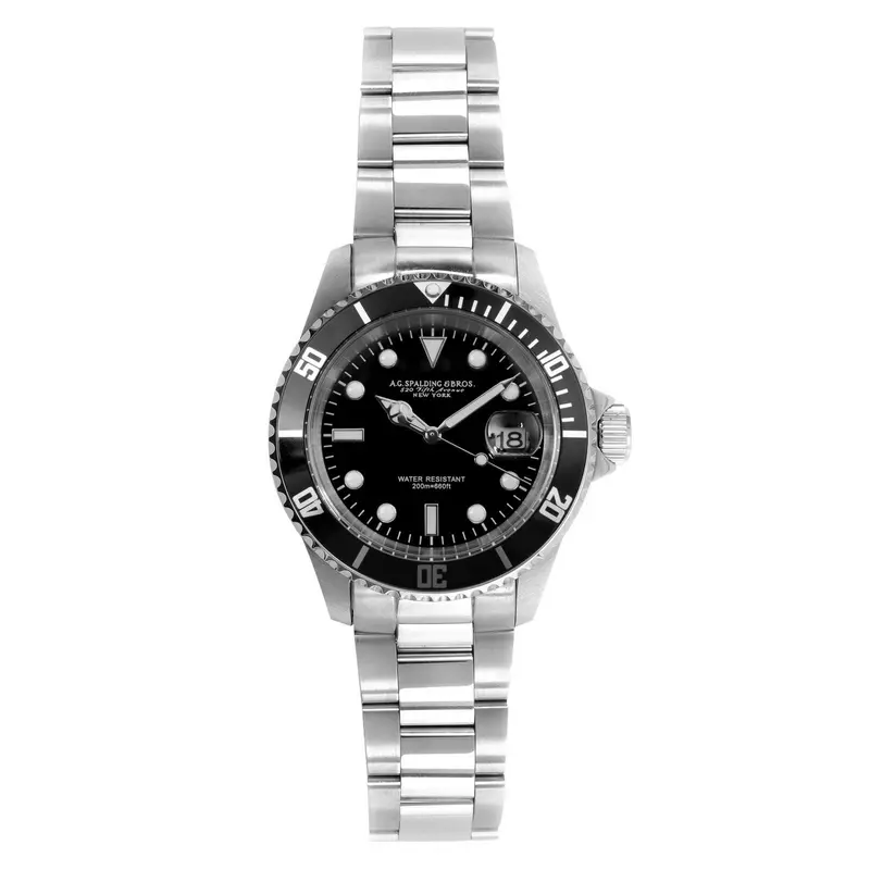 A. G. SPALDING & BROS. - Orologio "New Diver" Quarzo Nero