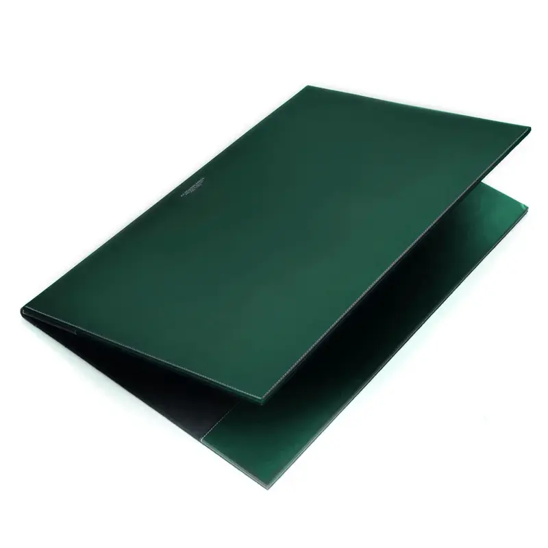 A. G. SPALDING & BROS. - Sottomano doppio in pelle verde, 60x40