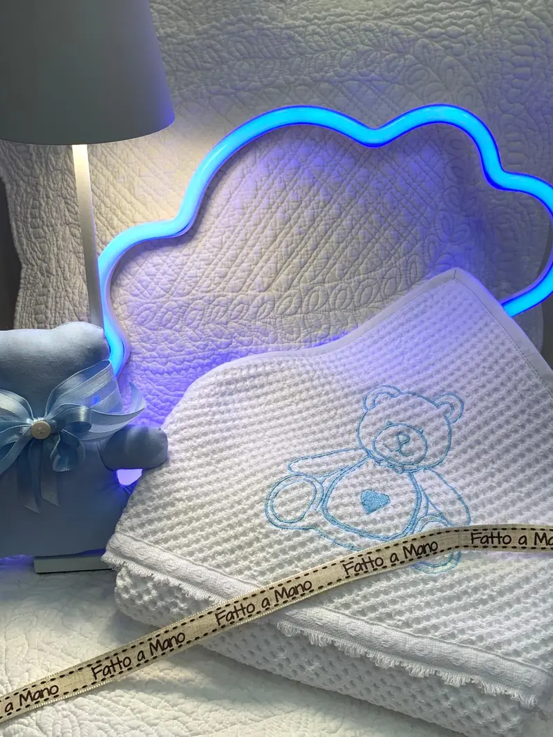 Accappatoio Baby Triangolo Azzurro