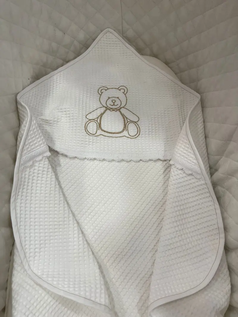 Accappatoio Baby Triangolo Tortora