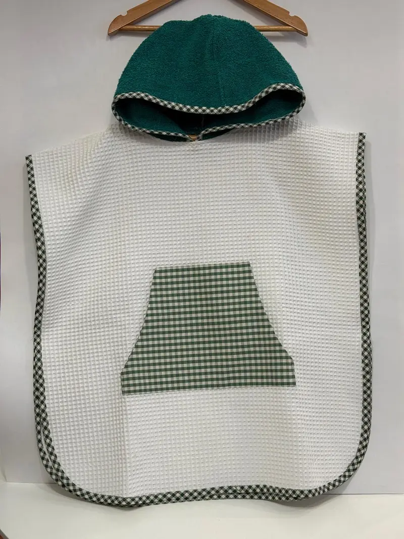 Accappatoio Baby Vichy Verde