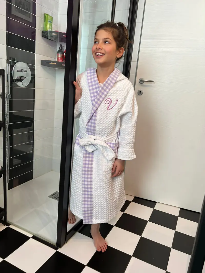 Accappatoio Bimba Vichy Lilla
