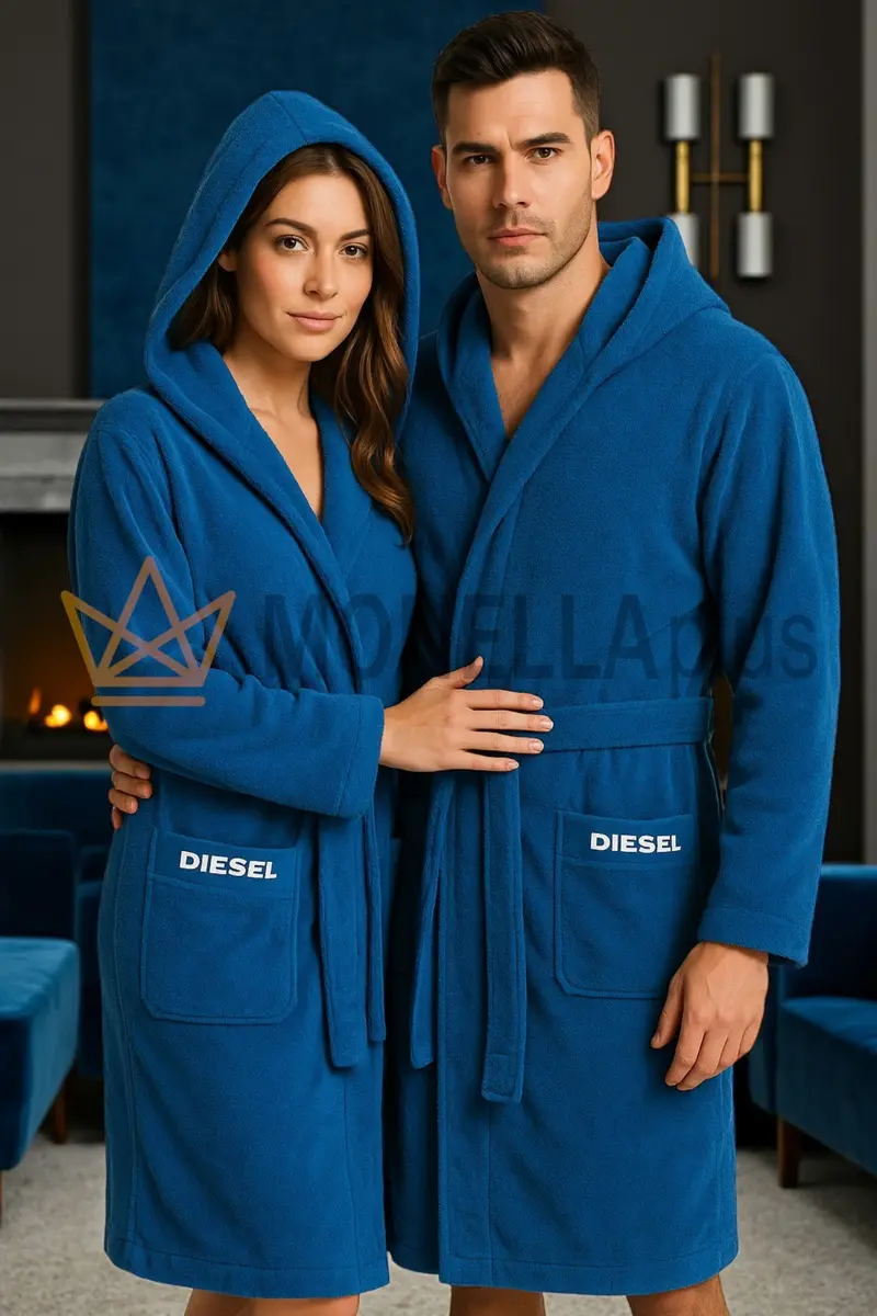 Accappatoio Con Cappuccio Sport Logo Diesel