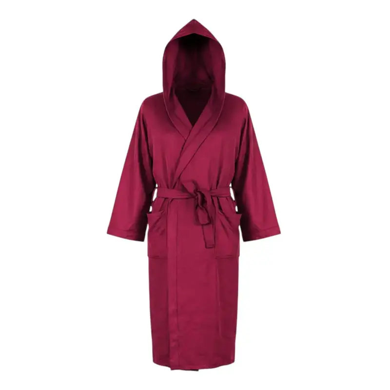 Accappatoio con cappuccio unisex uomo-donna in microfibra tinta unita Compact Dry di Daunex