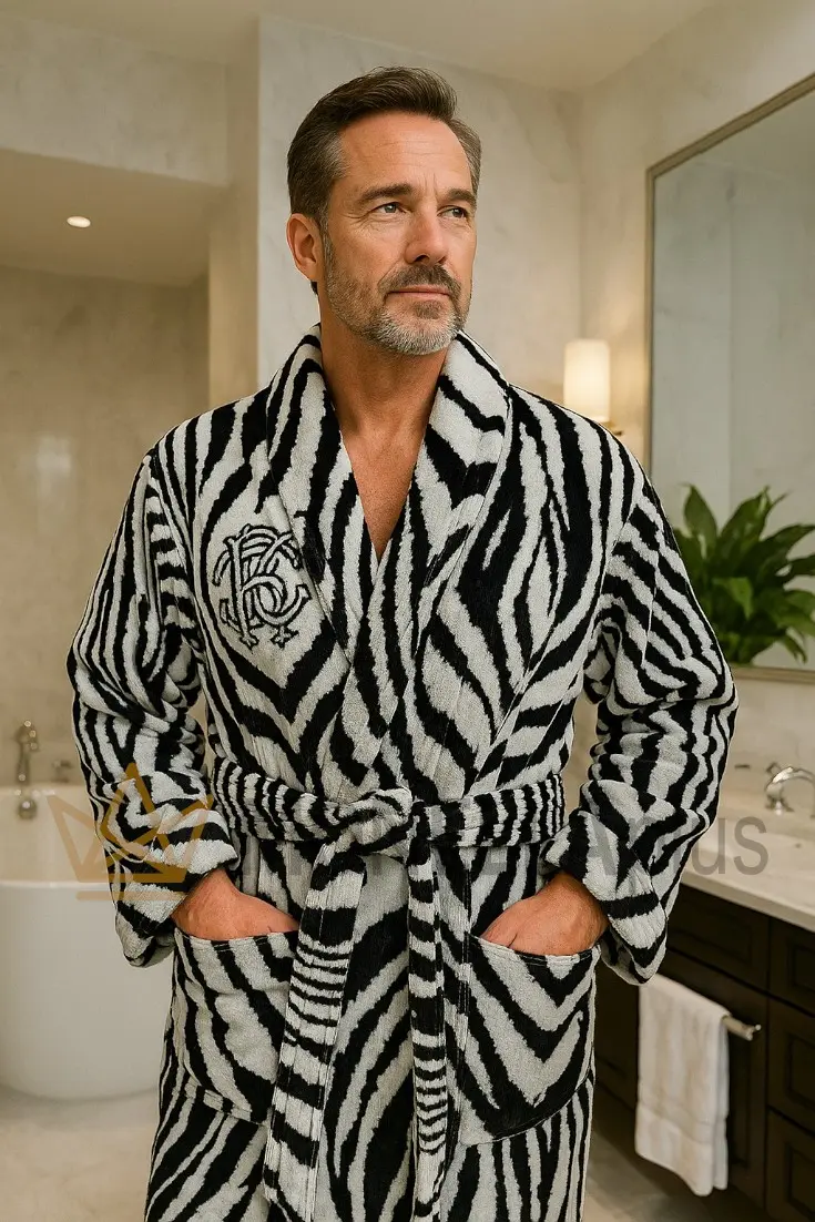 Accappatoio con collo scialle FREEDOM Roberto Cavalli