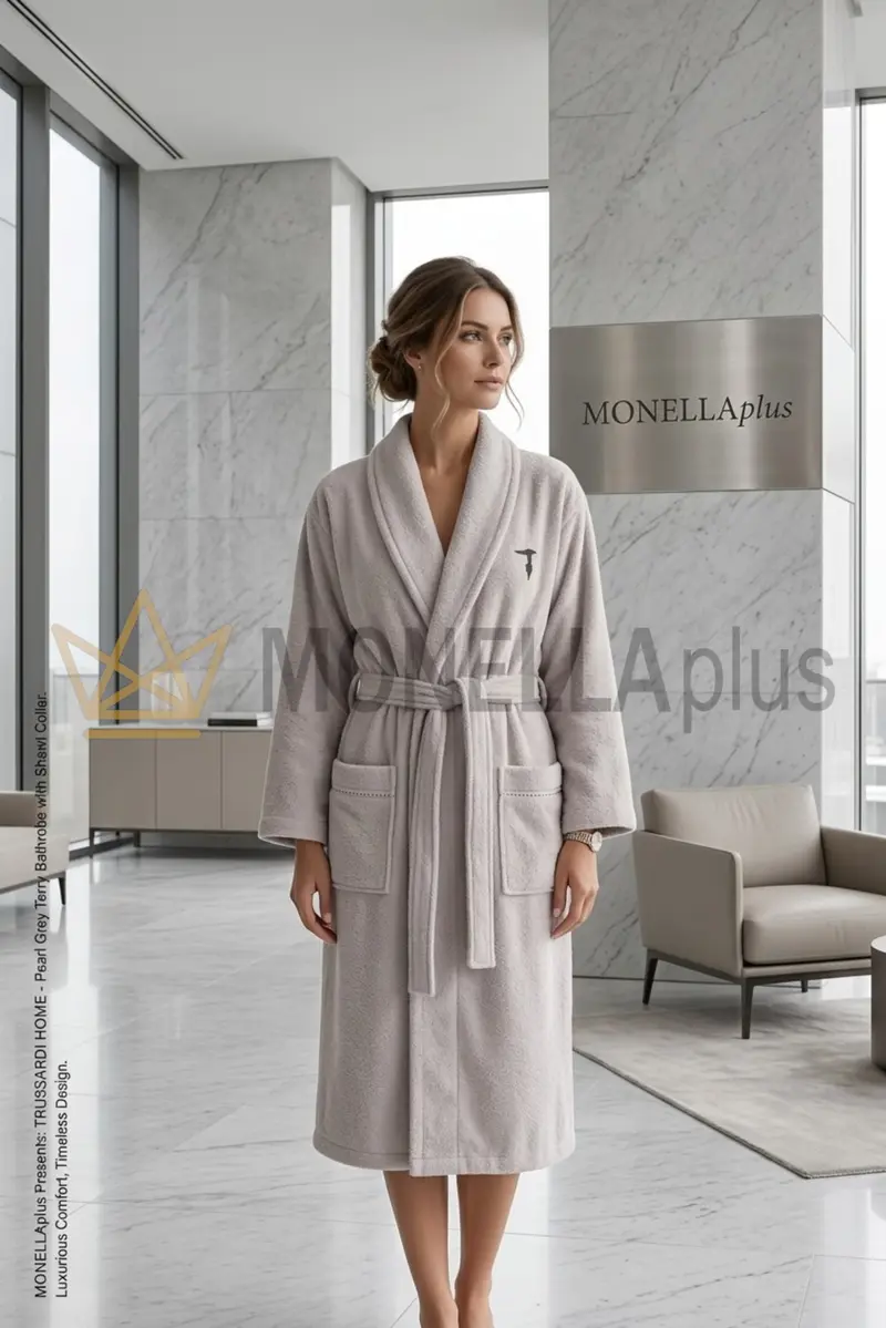 Accappatoio con collo scialle Ribbon Trussardi