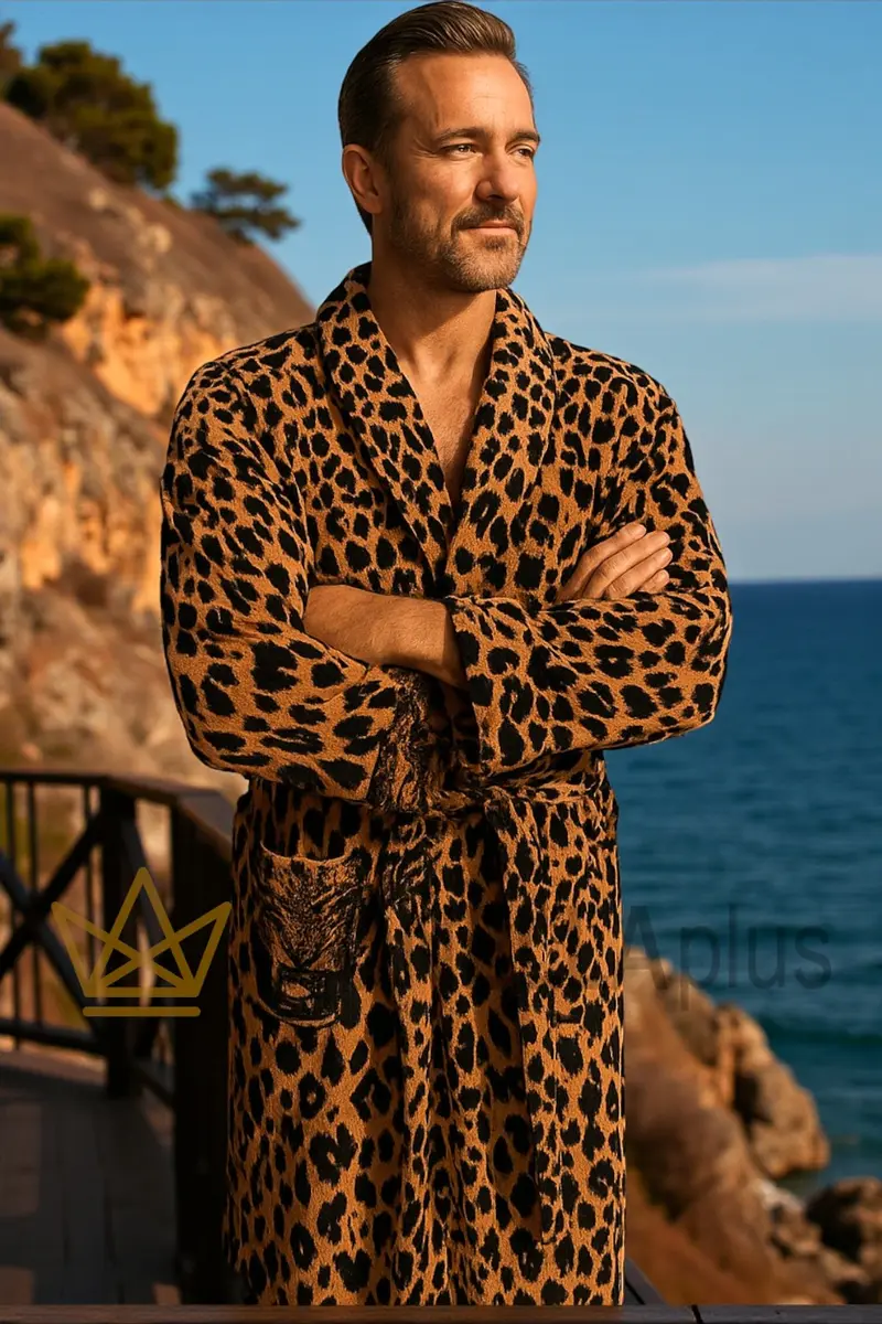 Accappatoio con collo scialle Wild Jaguar Roberto Cavalli 2013693