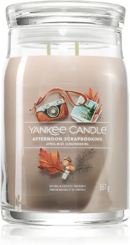AFTERNOON SCRAPBOOKING -Yankee Candle- Giara Grande- cottage getaway - Signature (copia)