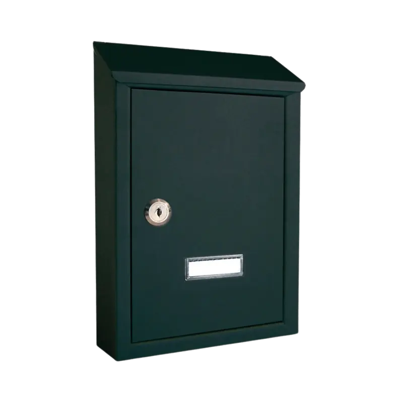 Alubox Cassetta Postale Fissaggio a Parete Nera Serie Prima