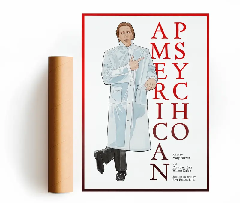 AMERICAN PSYCHO STAMPA D'ARTE