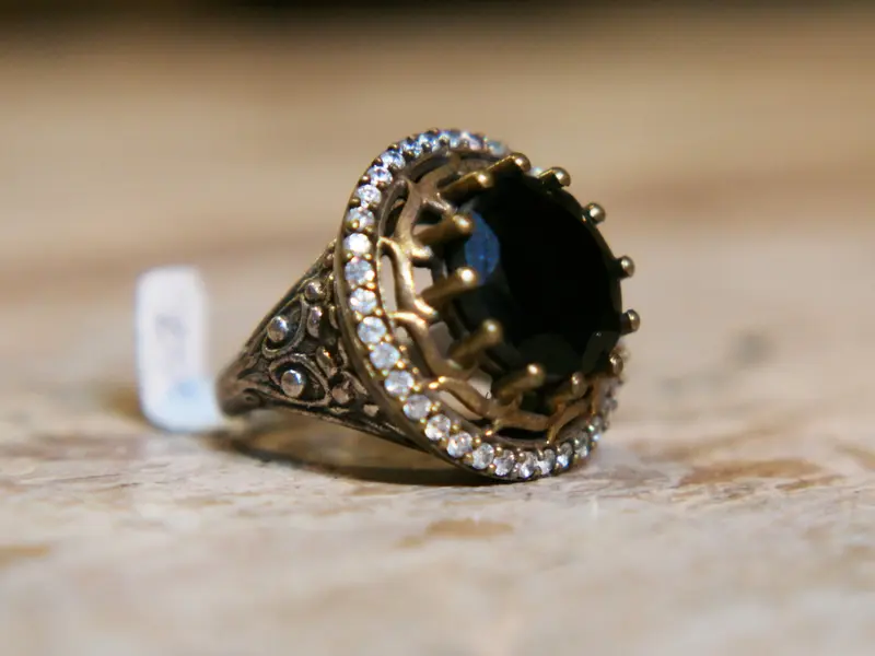 anello stile turco con onice    cod.AN8