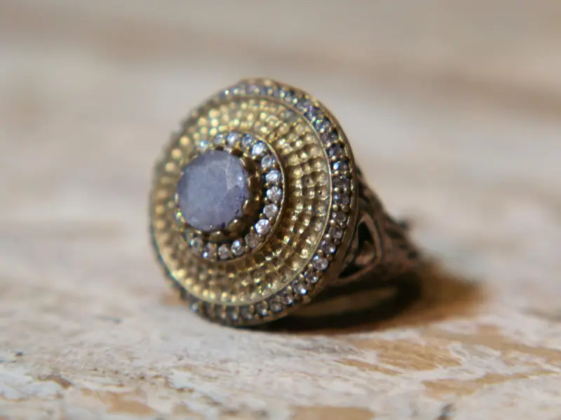 anello stile turco radice di zaffiro cod.AN12