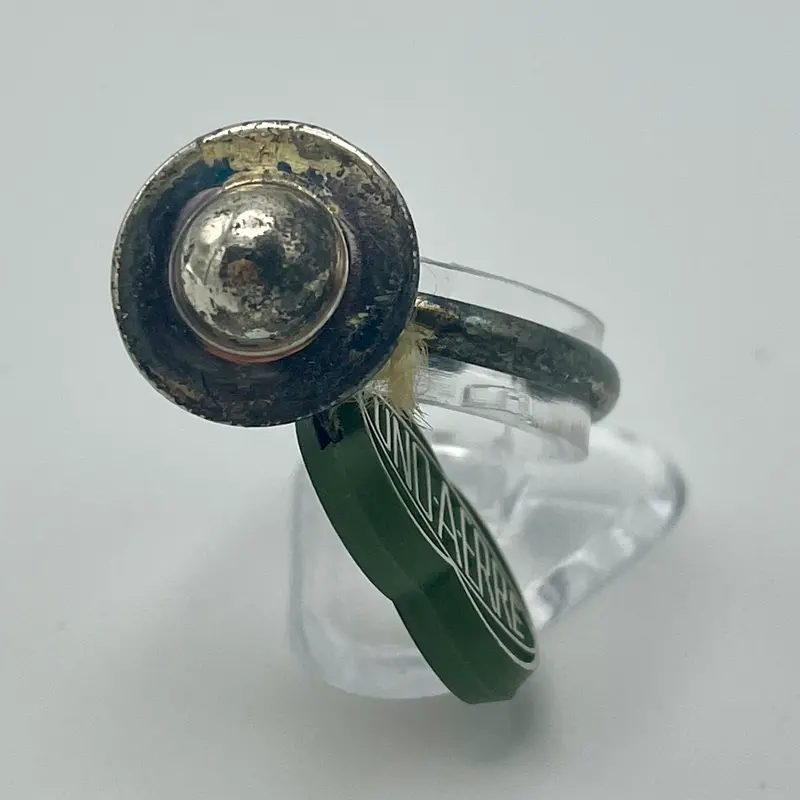 Anello ufo design UnoAerre argento 925 Arezzo 1970 ca