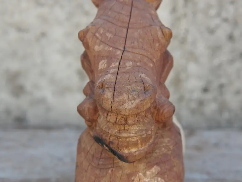 antica statua indiana hindu cavallo inciso cod.CAVALLO9