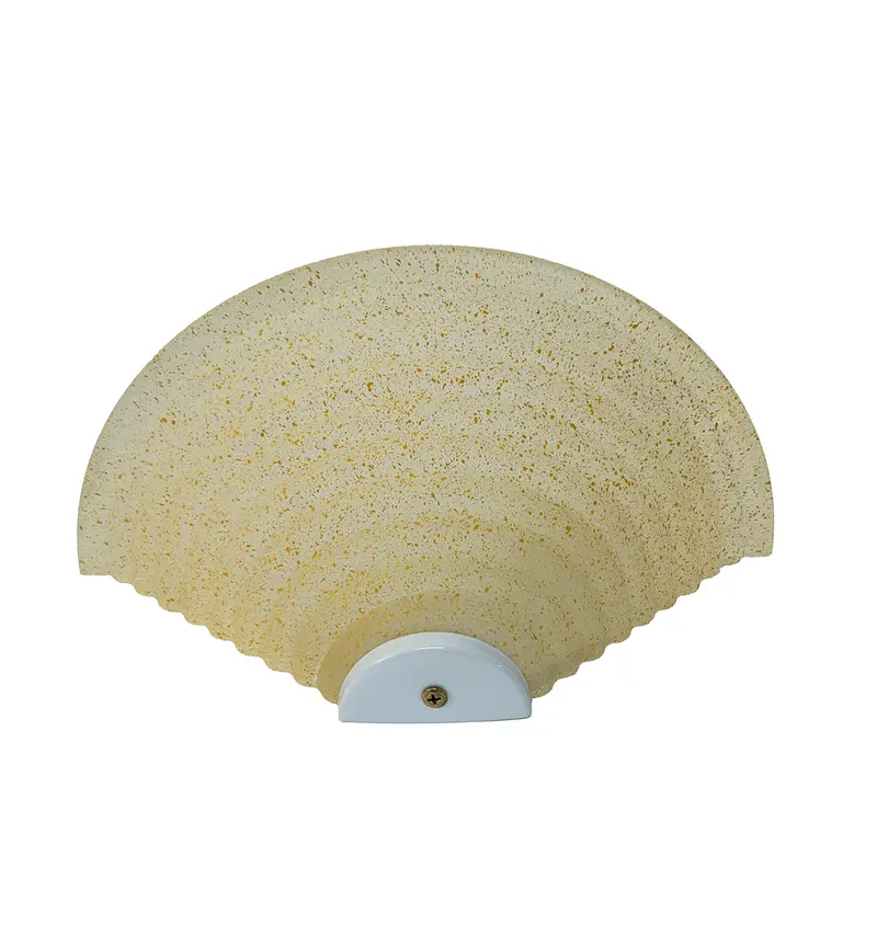 Applique Classica in Vetro, Lampada da Parete a Mezzaluna, 1 Luce, per Bagno, Camera, Soggiorno, Cucina, Scala, Corridoio (LIME)