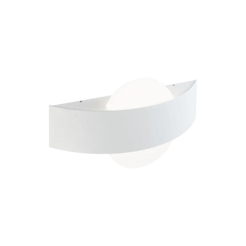 Applique Sovil Bianco a Led con Diffusore Ovale Dexter
