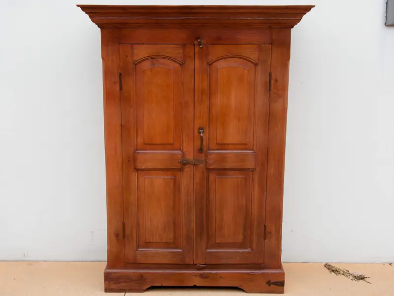 Armadio / Credenza coloniale indiana antica in teak massello (primi '900)