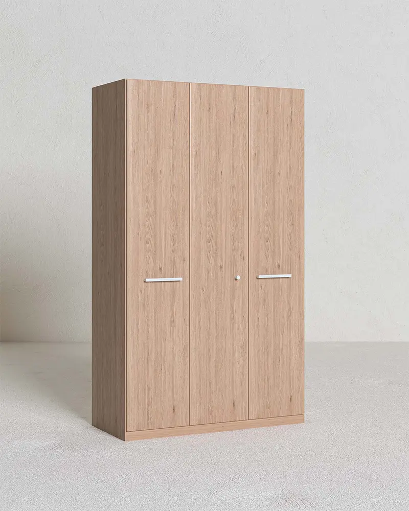 Armadio Nina H.230 - Guardaroba moderno - 3 ante - 4 varianti colore personalizzabile - 2 ripiano regolabile incluso - 4 ripiani regolabili opzionali