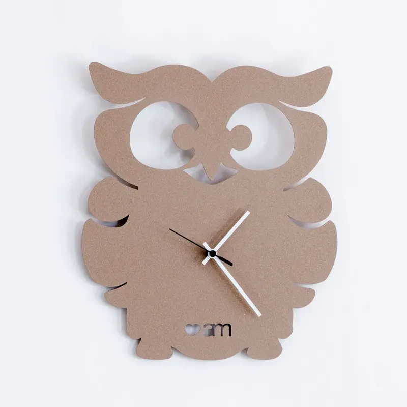 ARTI & MESTIERI - OROLOGIO DA PARETE GUFINO BEIGE