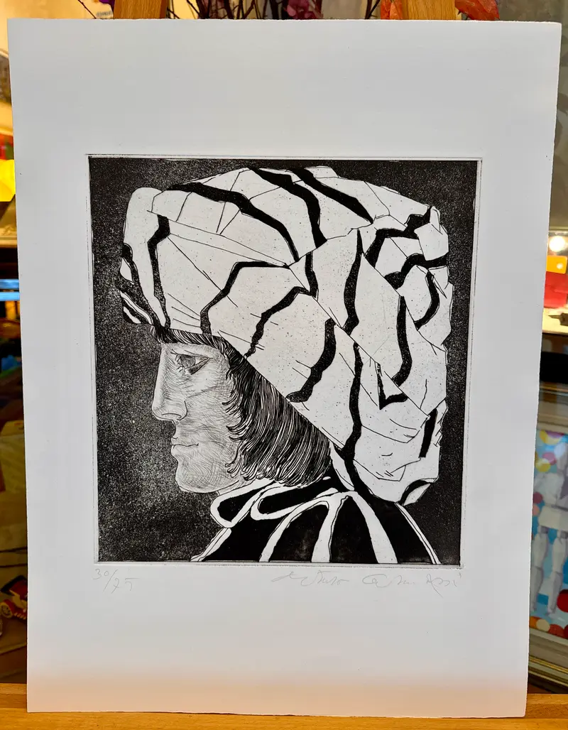 Arturo Carmassi – “Senza titolo (2)” – acquaforte su carta 30/75 – 1972