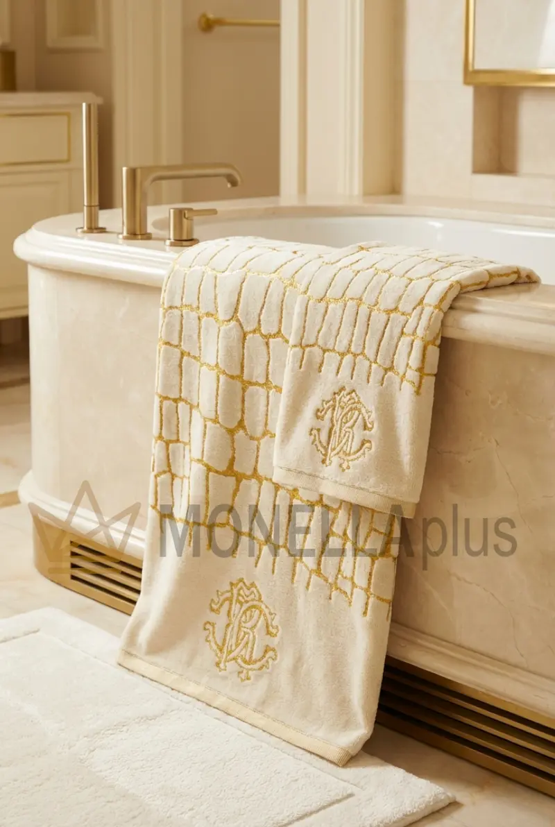 Asciugamani set 2 pezzi Cocco Gold Roberto Cavalli 2007006