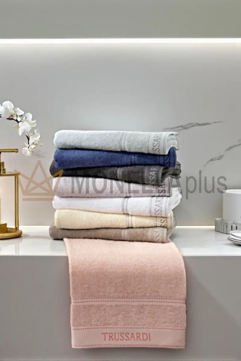 Asciugamani set 6+6 pezzi Ribbon Trussardi