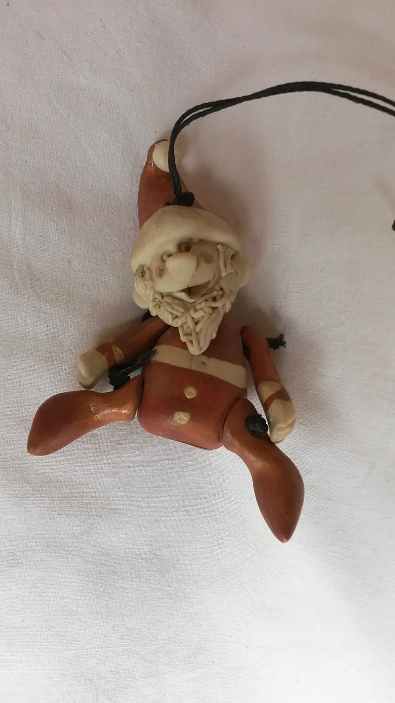 Babbo Natale in ceramica "I Pupi"
