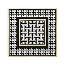 BACI MILANO -OPTICAL VASSOIO QUADRO CM. 27*27 IN PORCELLANA