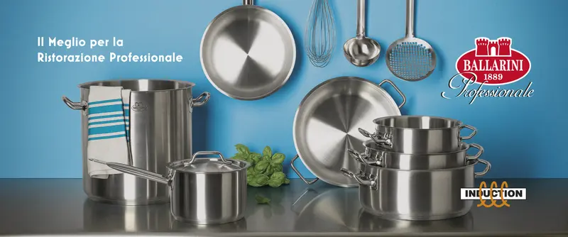 BALLARINI PROFESSIONALE SERIE 9200 COPERCHI IN ACCIAIO INOX