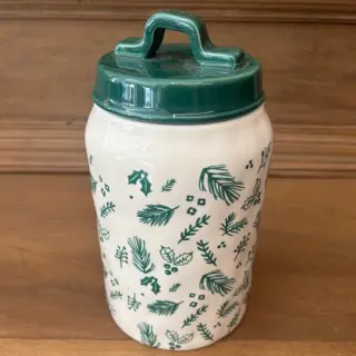 Barattolo decorazioni natalizie