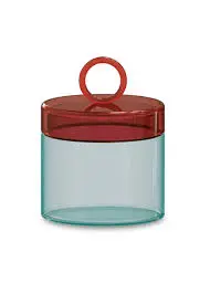 BARATTOLO IN VETRO VERDE/ROSSO WD LIFESTYLE