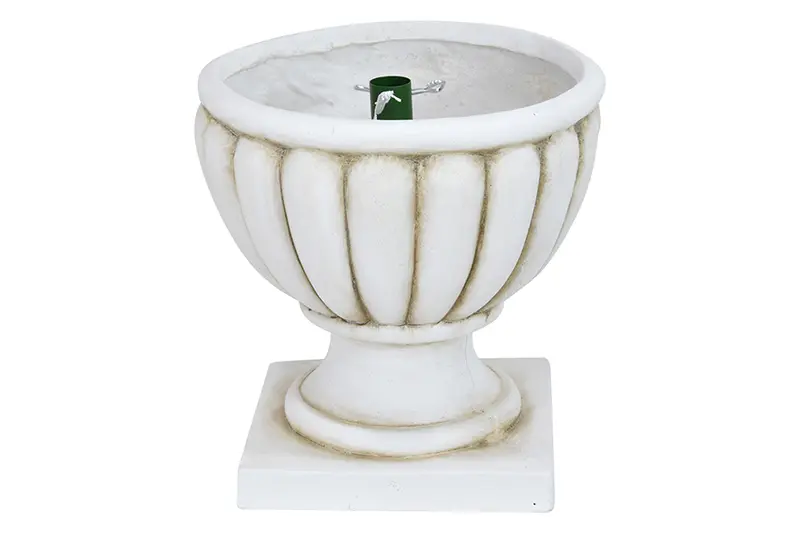 BASE ALBERO CALICE 38X38X37CM BIANCO
