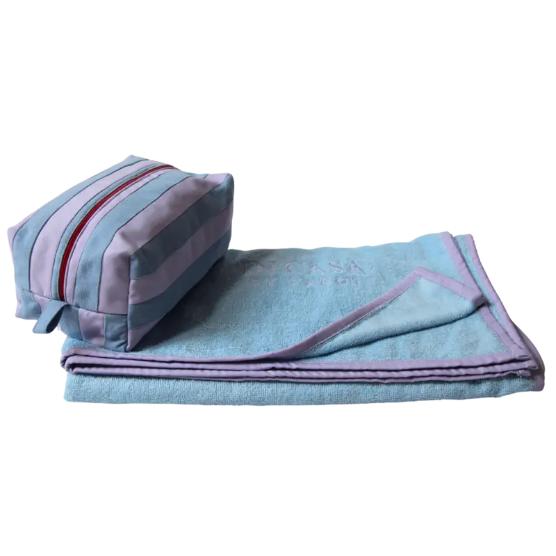 Beach Blue and Lilac Bathroom Summer Set