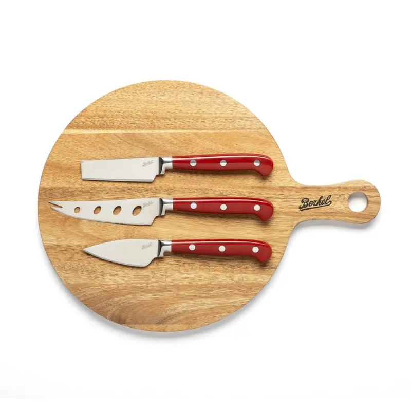 BERKEL - CLASSIC LINE SET 3 COLTELLI FORMAGGI CON TAGLIERE