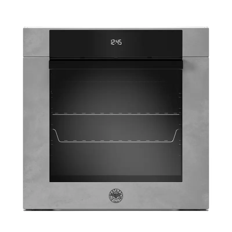 BERTAZZONI - Forno F6011MODPLZ/23 da incasso 60cm elettrico pirolitico 11 funzioni, display LCD, Zinco - Serie Modern
