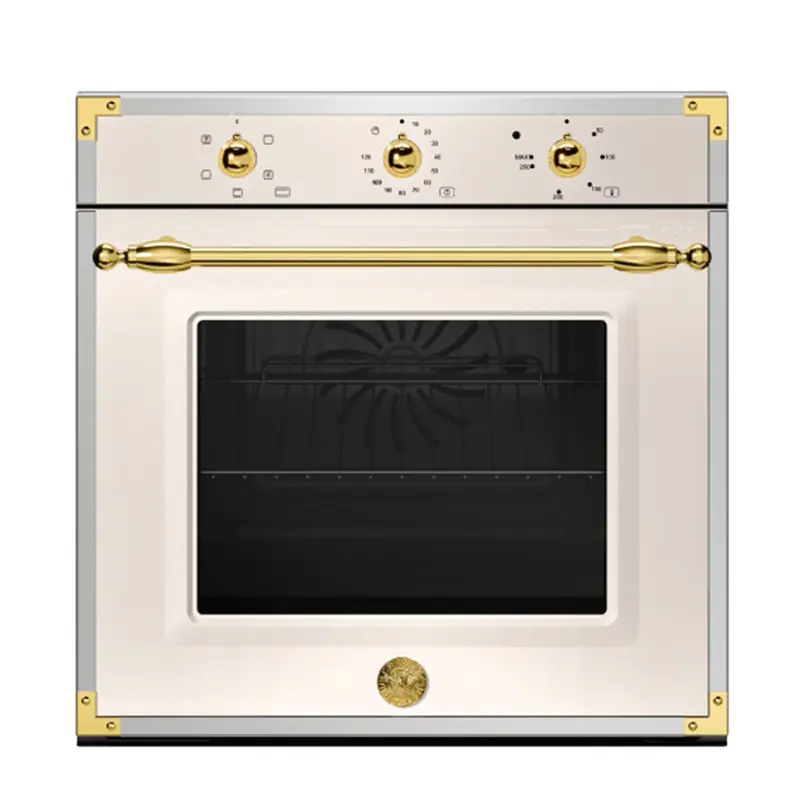 BERTAZZONI - Forno F605HEREKAG da incasso 60cm elettrico, 5 funzioni, Avorio/Oro - Serie Heritage