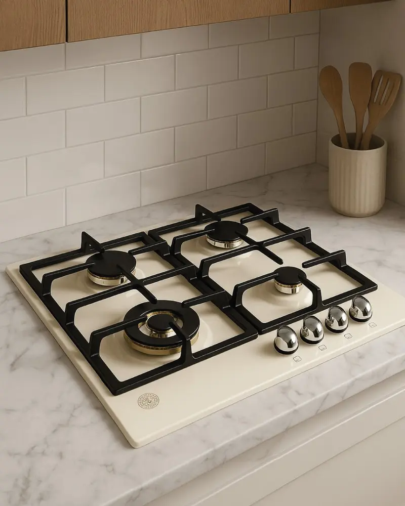 BERTAZZONI - piano gas P604LHERAG 60 cm con wok - Serie Heritage