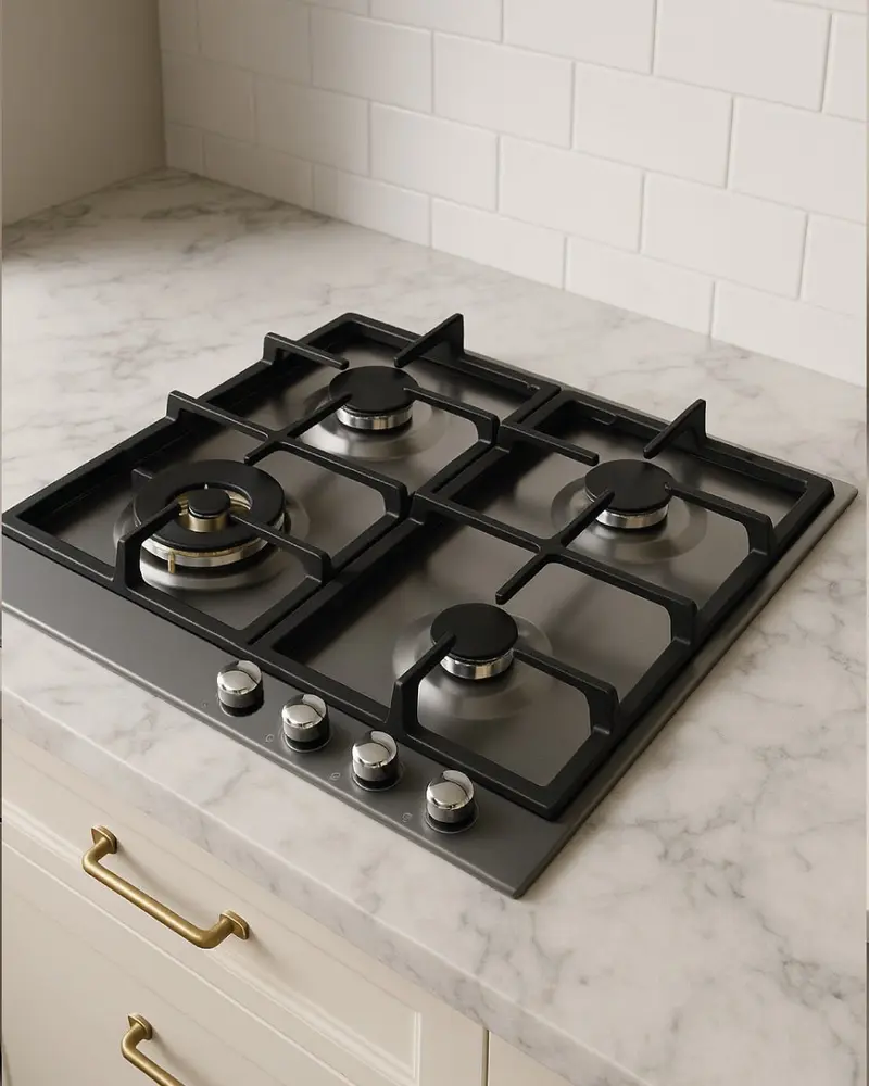 BERTAZZONI - piano gas P604LHERNE 60 cm con wok - Serie Heritage