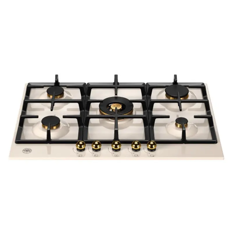 BERTAZZONI - Piano Gas P755CHERAG 75 cm con wok centrale - Serie Heritage