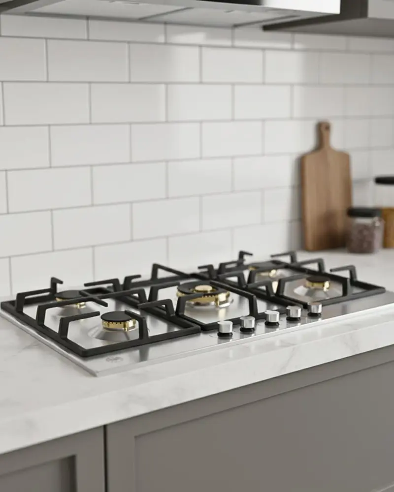 BERTAZZONI - piano gas P905CPROX 90 cm con dual wok centrale - Serie Professional