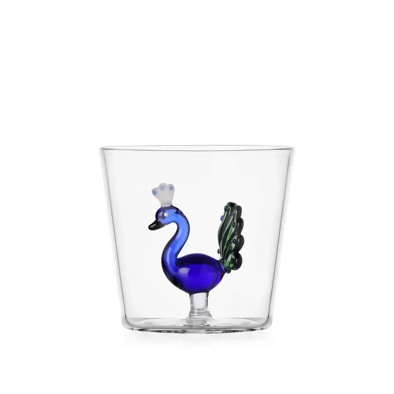 Bicchiere pavone