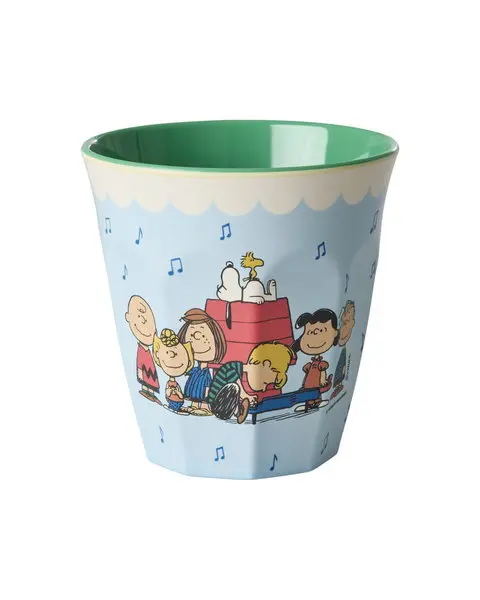 Bicchiere Snoopy azzurro