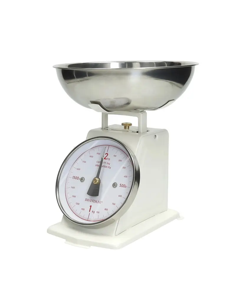 BILANCIA VINTAGE AVORIO INOX