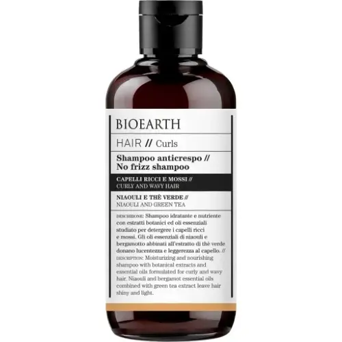 Bioearth Shampoo anticrespo e capelli ricci biologico