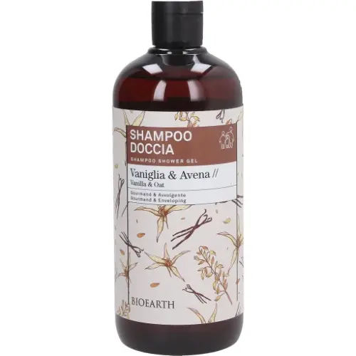 Bioearth Shampoo doccia 2in1 vaniglia e avena