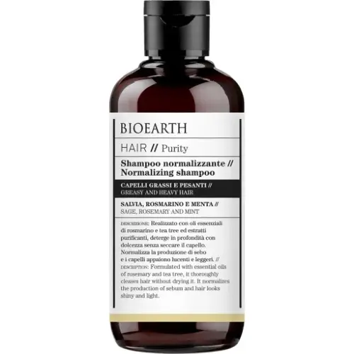 Bioearth Shampoo normalizzante per capelli grassi biologico