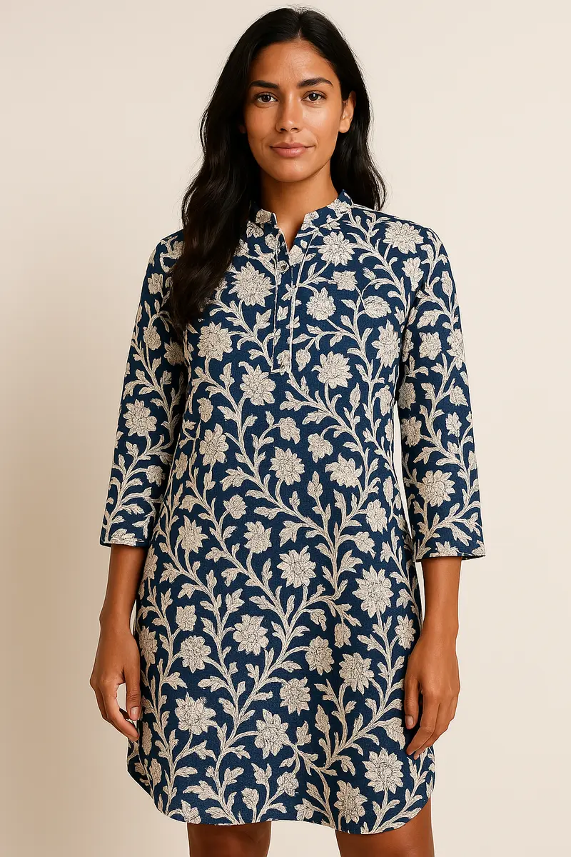 Blue Dalia dress