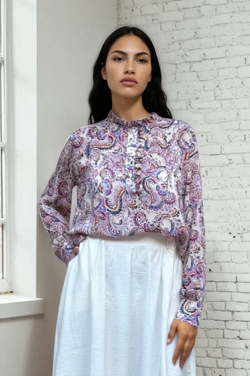 BLUSA LILIA base crema